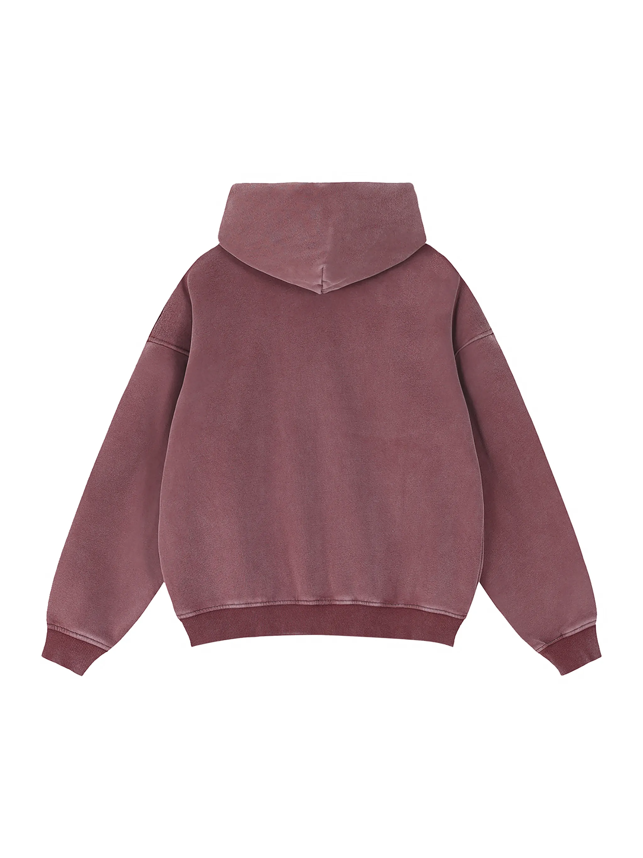 Zip-Through Boxy Fleece Hoodie