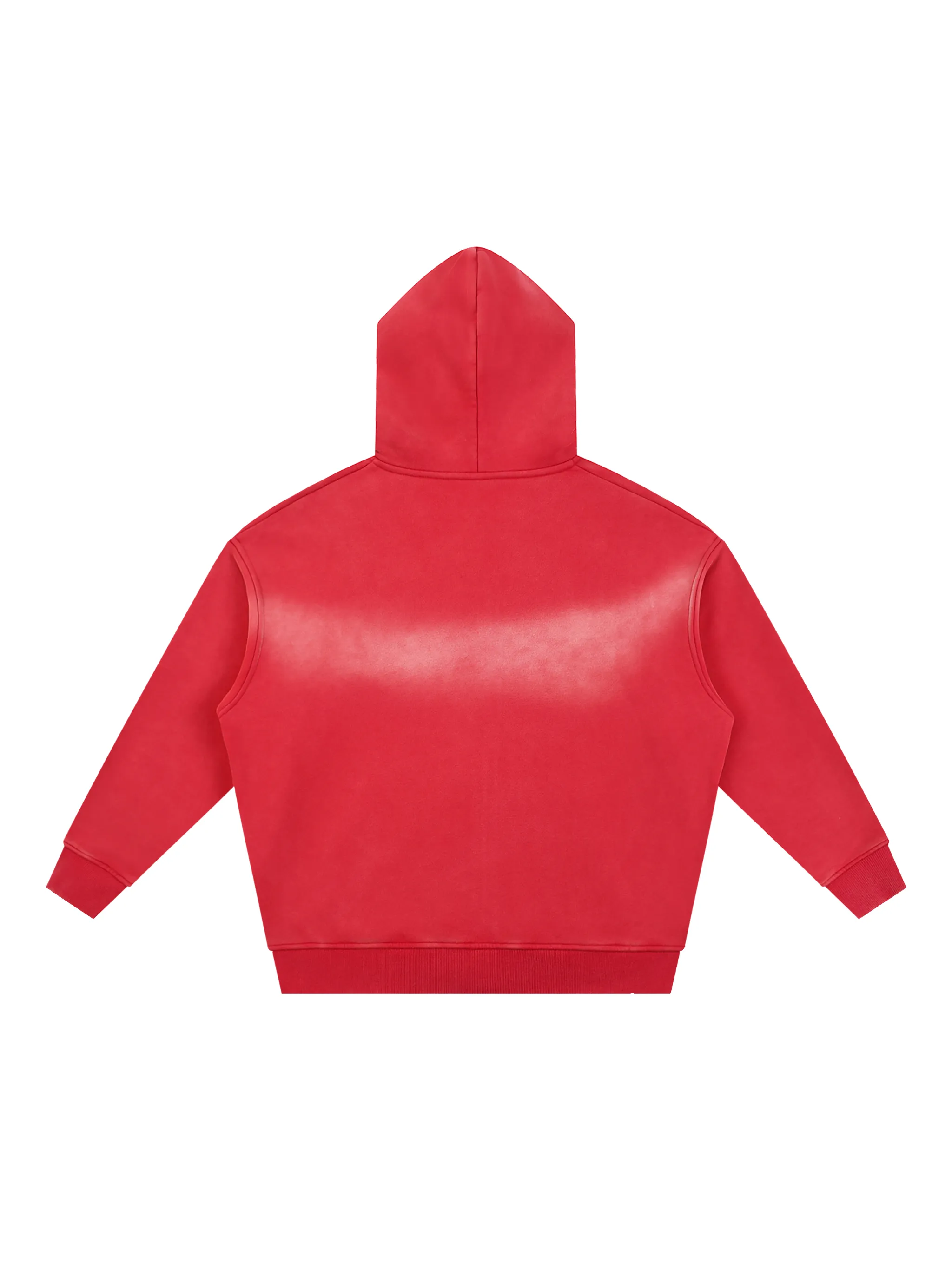 Sunfade Two-way Zipper Boxy Fleece Hoodie