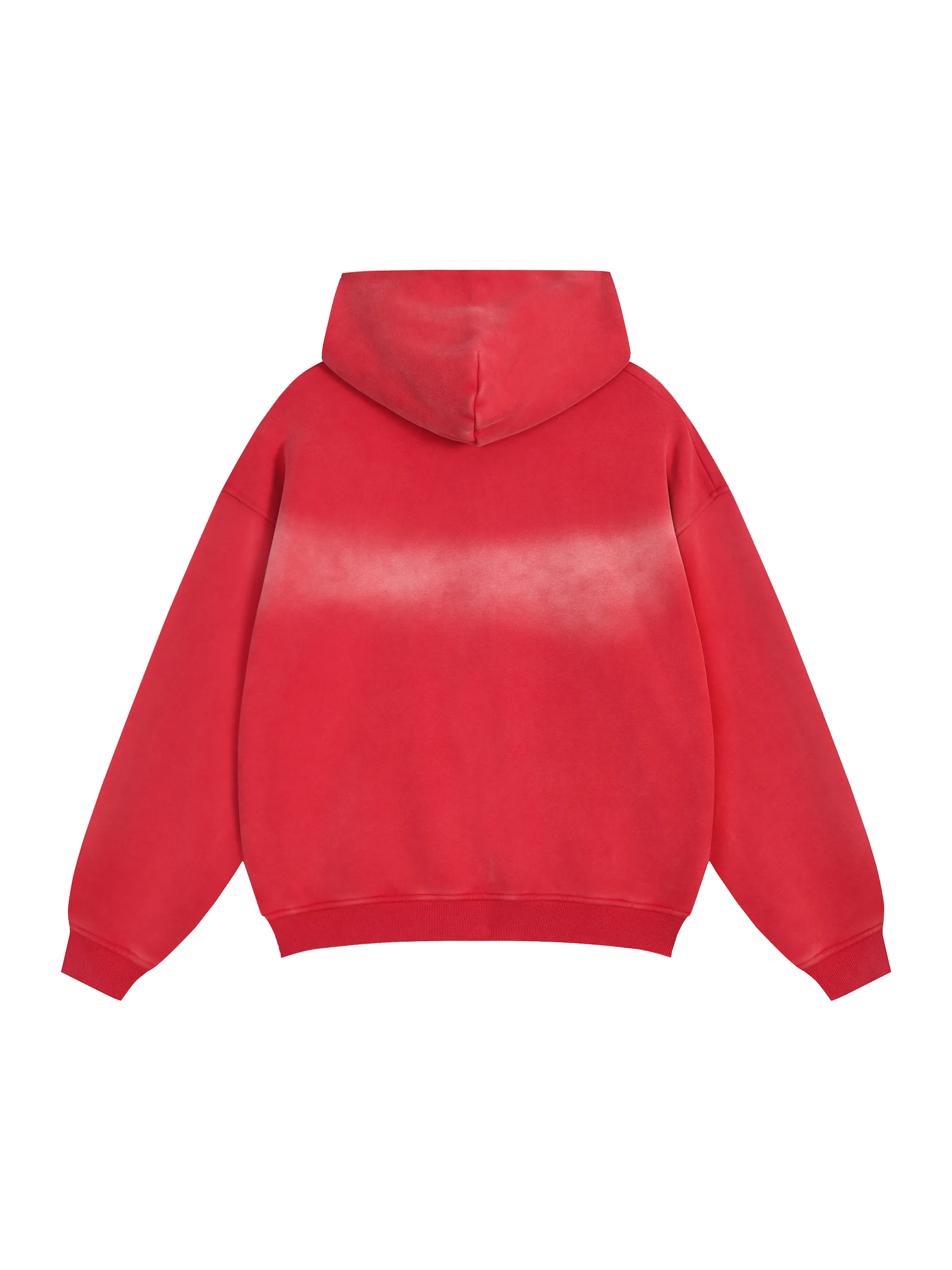 Sunfade Two-way Zipper Boxy Fleece Hoodie