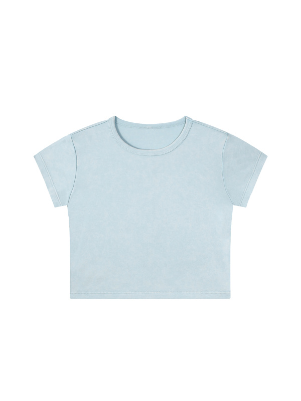 Snow Washed Crop Top
