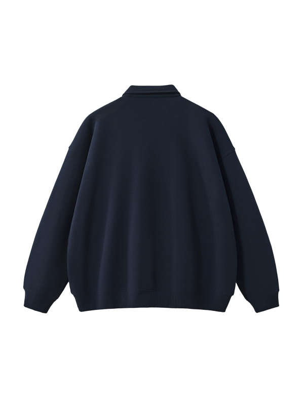 Heavyweight Polo-Collar Sweatshirt