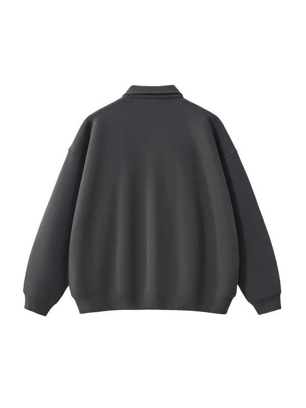 Heavyweight Polo-Collar Sweatshirt