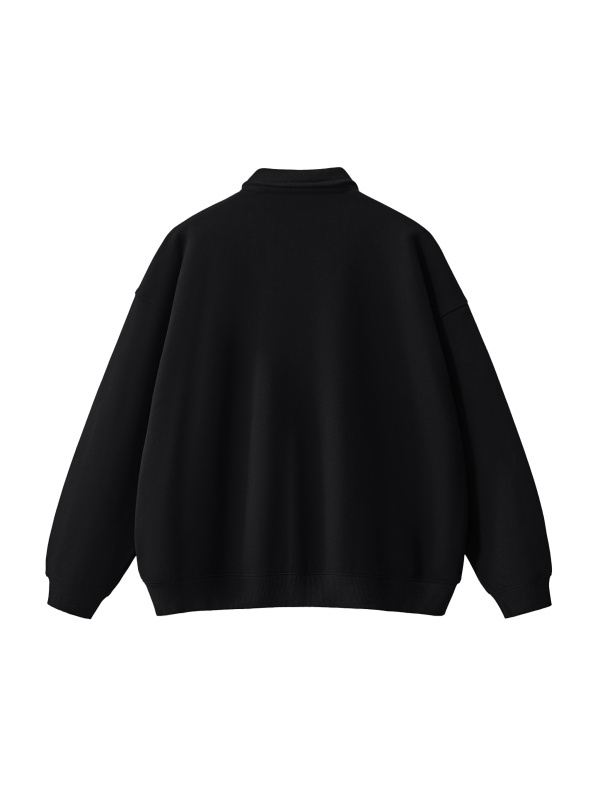 Heavyweight Polo-Collar Sweatshirt