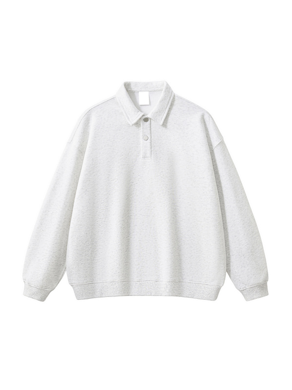 Heavyweight Polo-Collar Sweatshirt