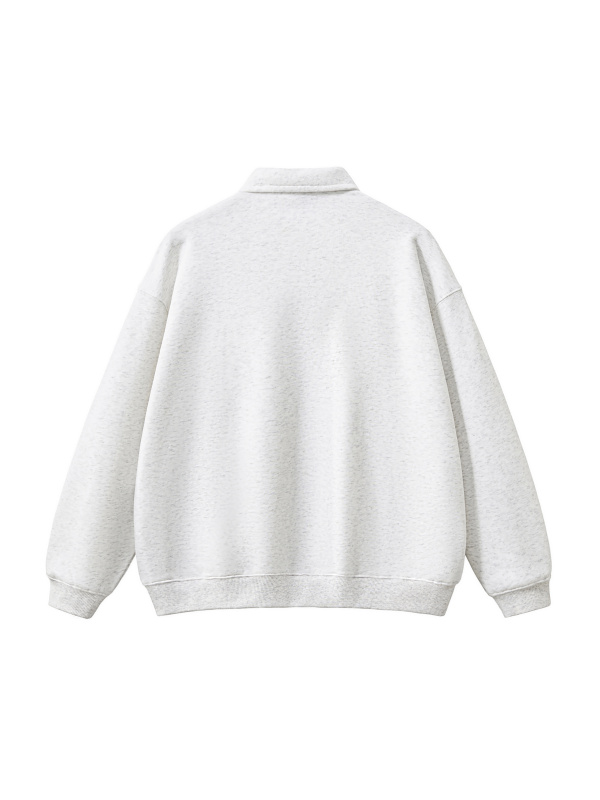 Heavyweight Polo-Collar Sweatshirt