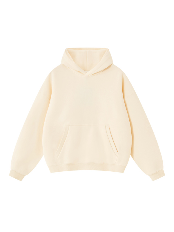 Essential Oversized Boxy Fit Fleece Hoodie