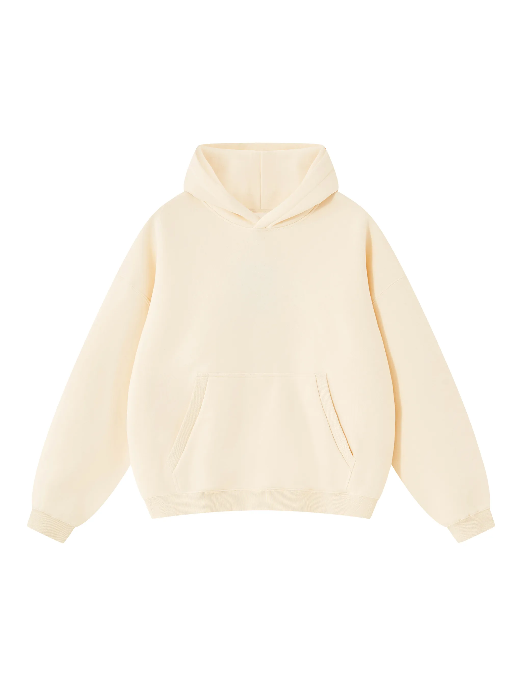 Essential Oversized Boxy Fit Fleece Hoodie