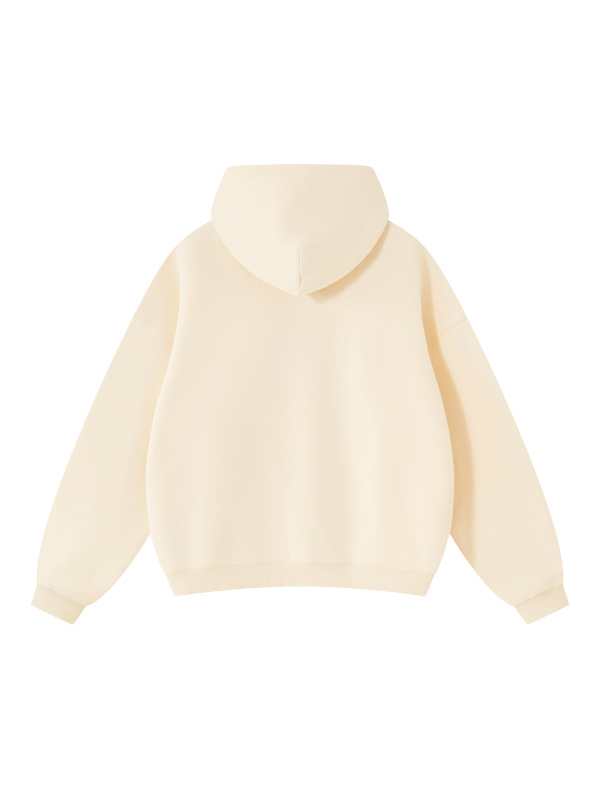 Essential Oversized Boxy Fit Fleece Hoodie