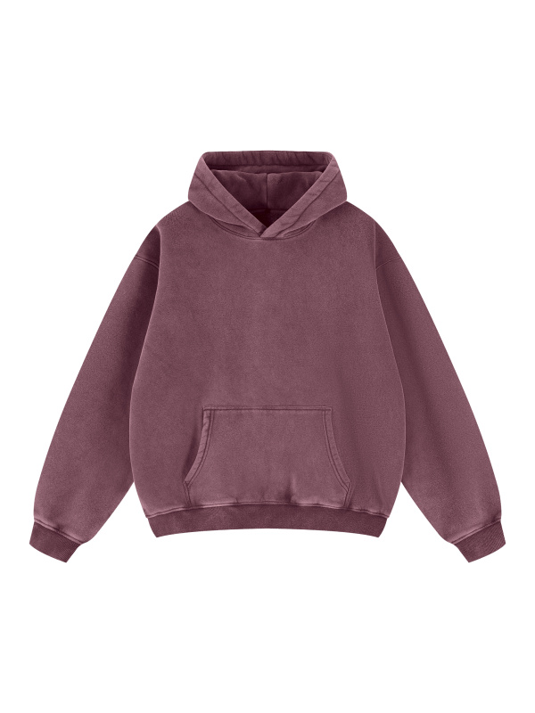 Snow Wash Fleece Oversize Hoodie