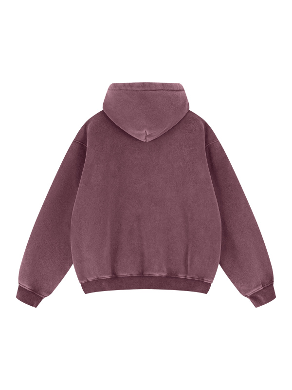 Snow Wash Fleece Oversize Hoodie