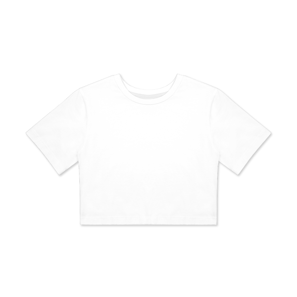 Customizable All-Over Print Girls Fitted Crop Top | HugePOD-2