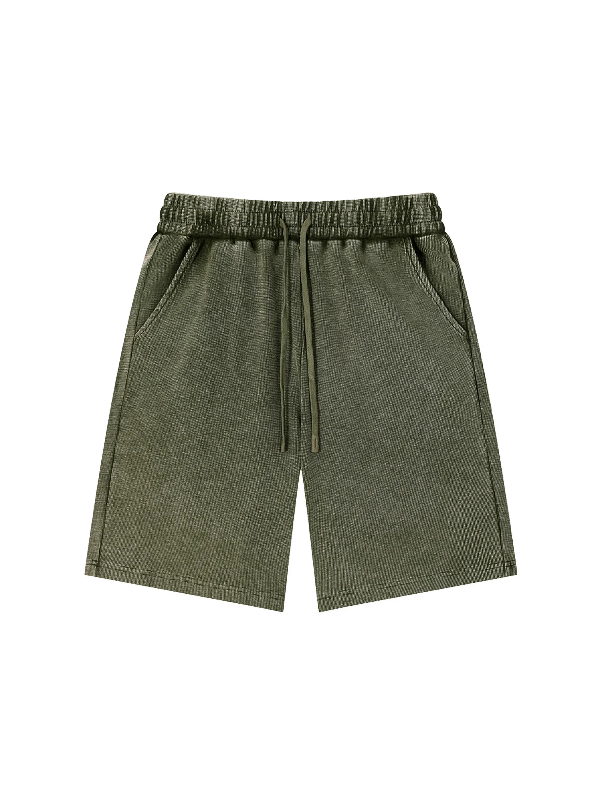 Mineral Wash Waffle Knit Shorts