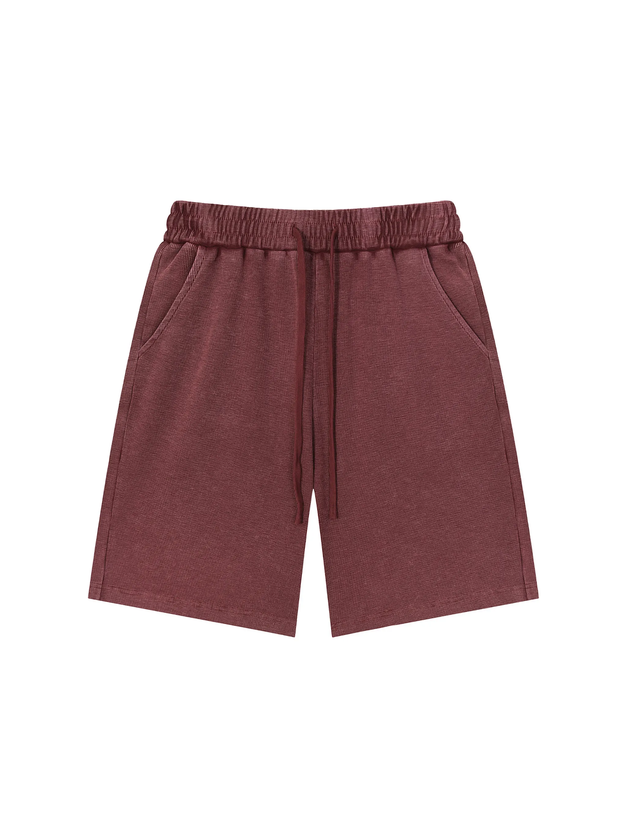 Mineral Wash Waffle Knit Shorts