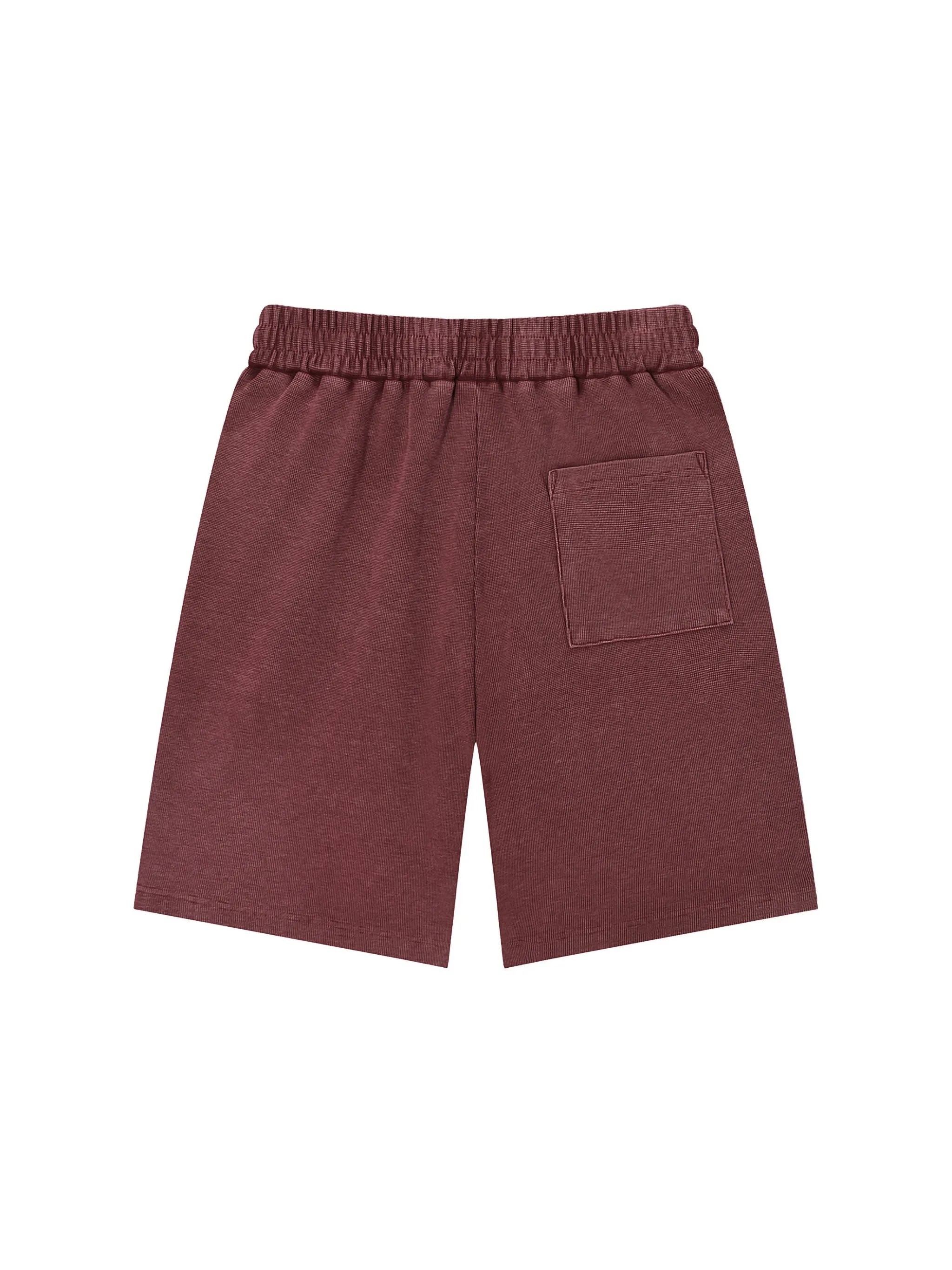 Mineral Wash Waffle Knit Shorts