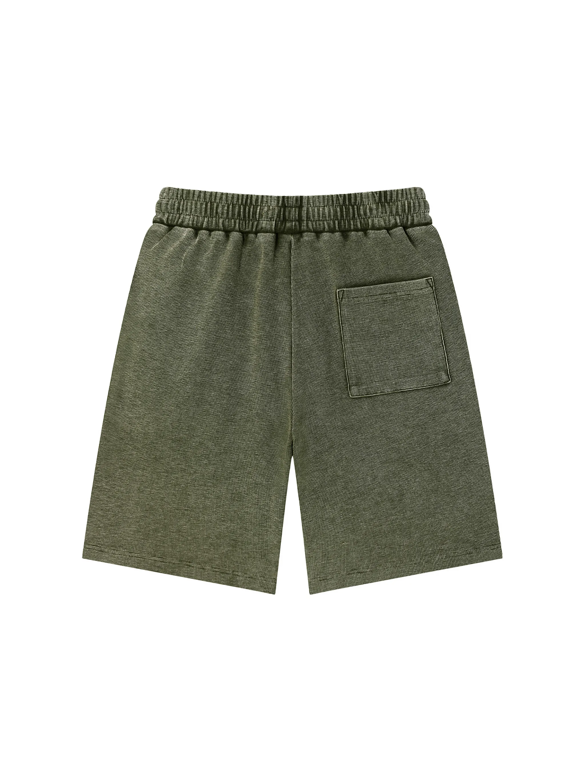 Mineral Wash Waffle Knit Shorts