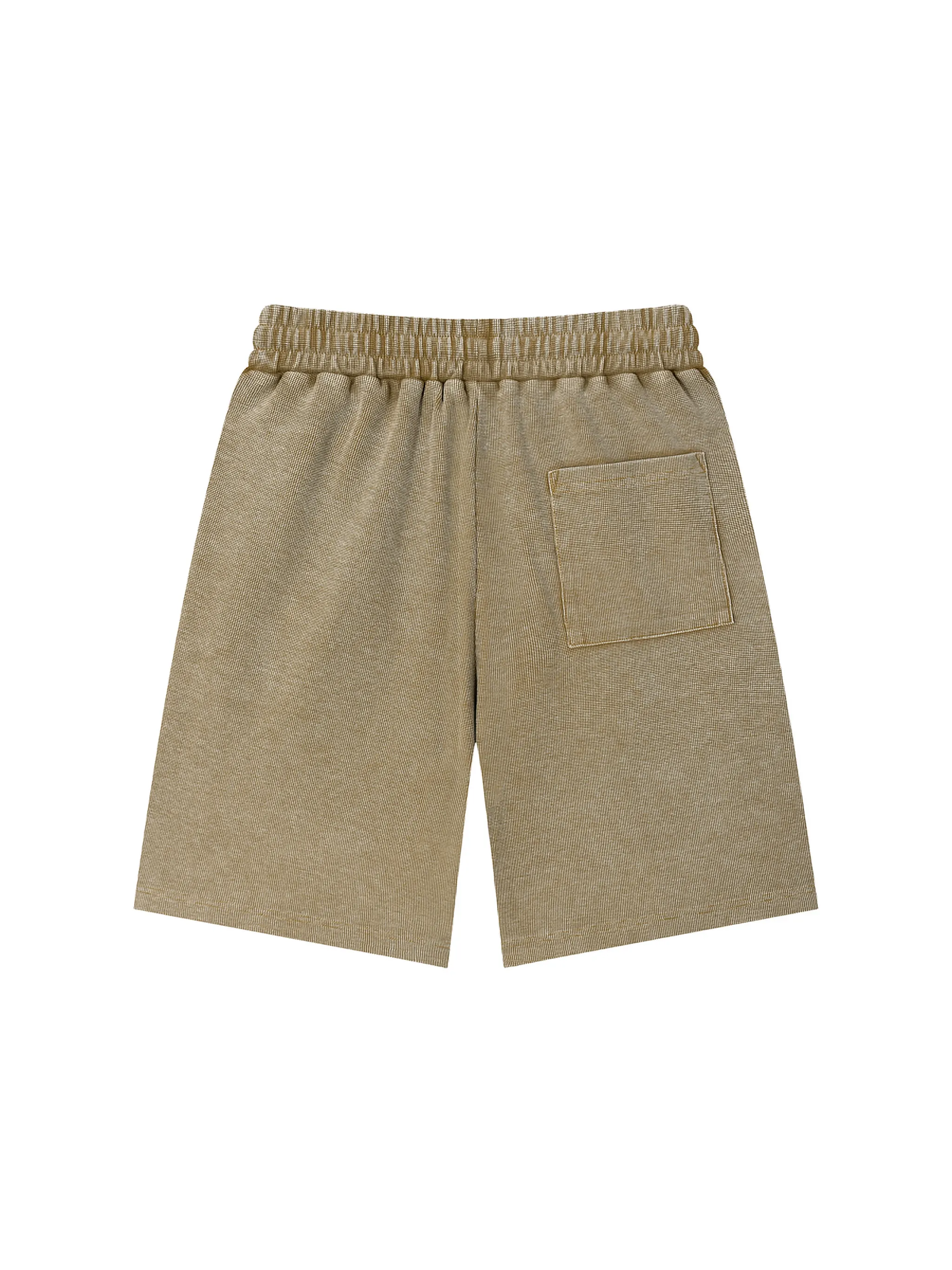 Mineral Wash Waffle Knit Shorts