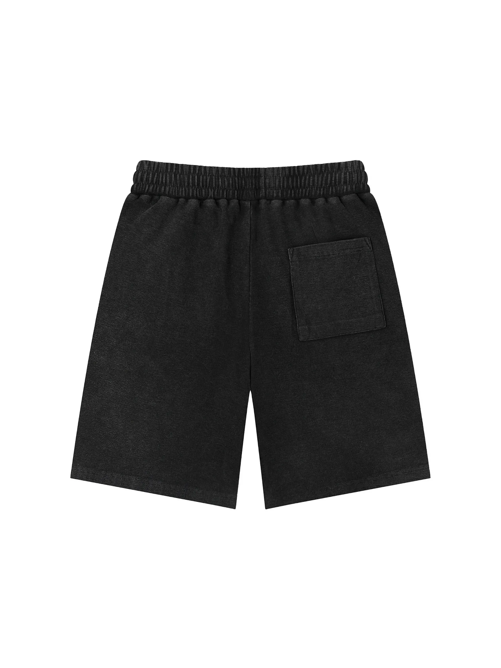 Mineral Wash Waffle Knit Shorts