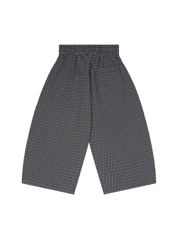 Unisex Plaid Loose Capri Shorts
