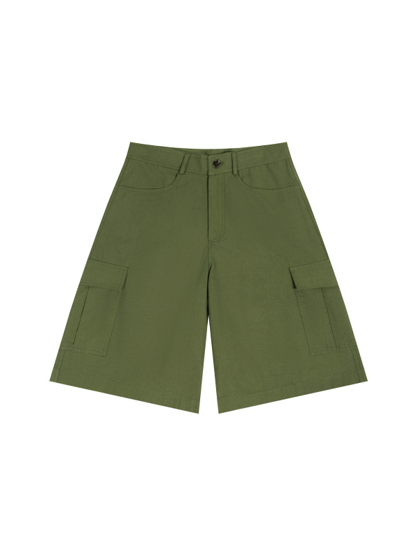 Unisex Woven Cargo Shorts