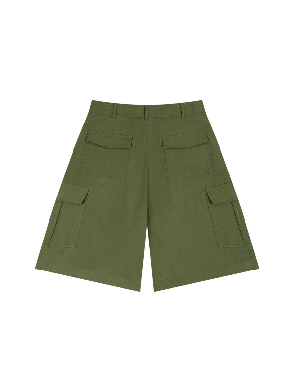 Unisex Woven Cargo Shorts