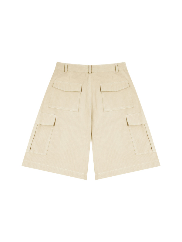 Unisex Woven Cargo Shorts