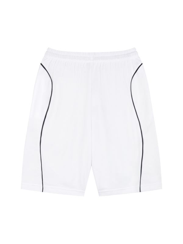 Unisex Piping Drawstring Shorts