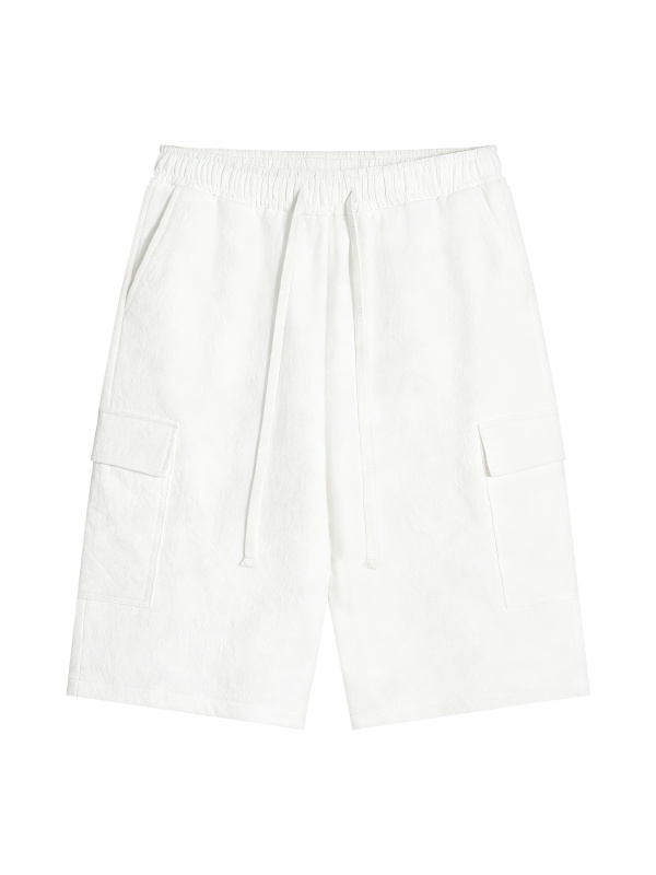Unisex Drawstring Cargo Shorts