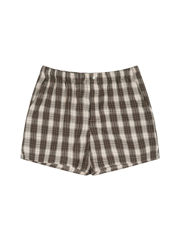 Unisex Plaid Shorts