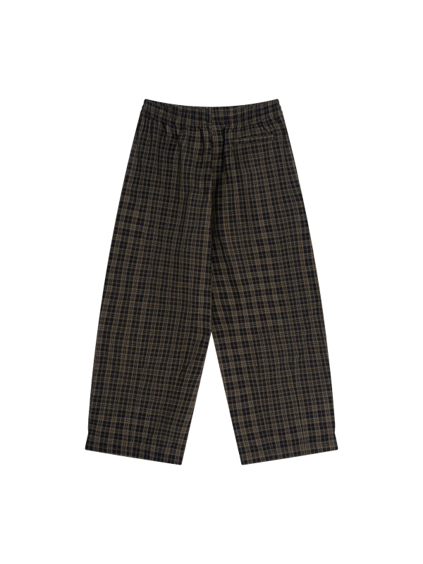 Unisex Plaid Wide Leg Pants