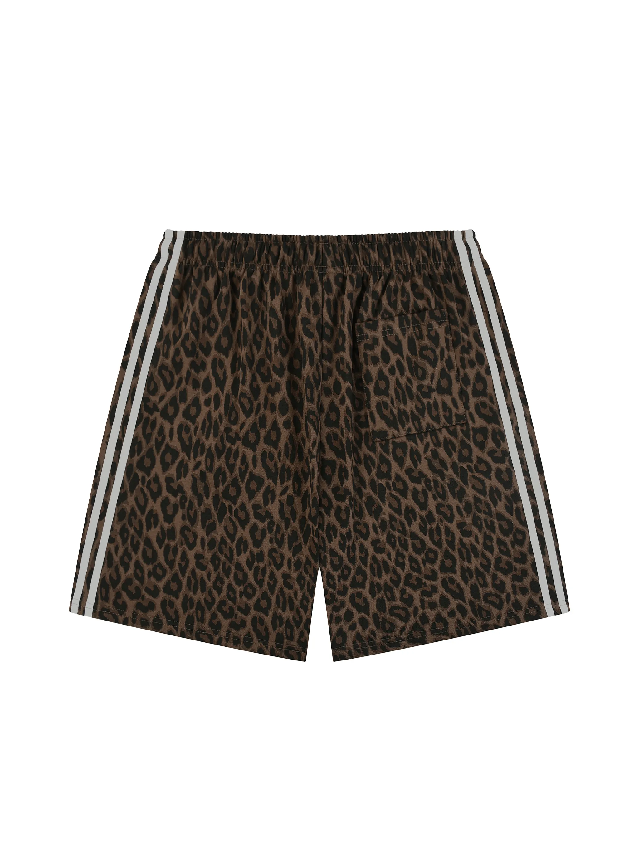 Unisex Heavyweight Leopard Drawstring Shorts