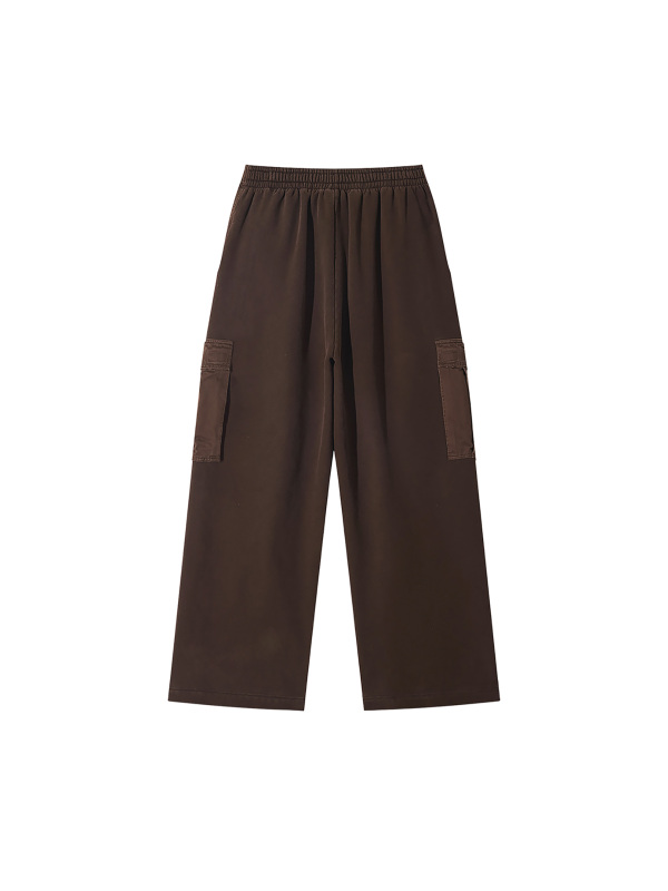 Unisex Sunfade Washed Fleece Cargo Pants