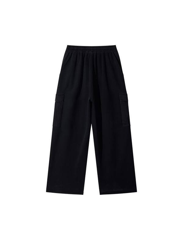 Unisex Sunfade Washed Fleece Cargo Pants
