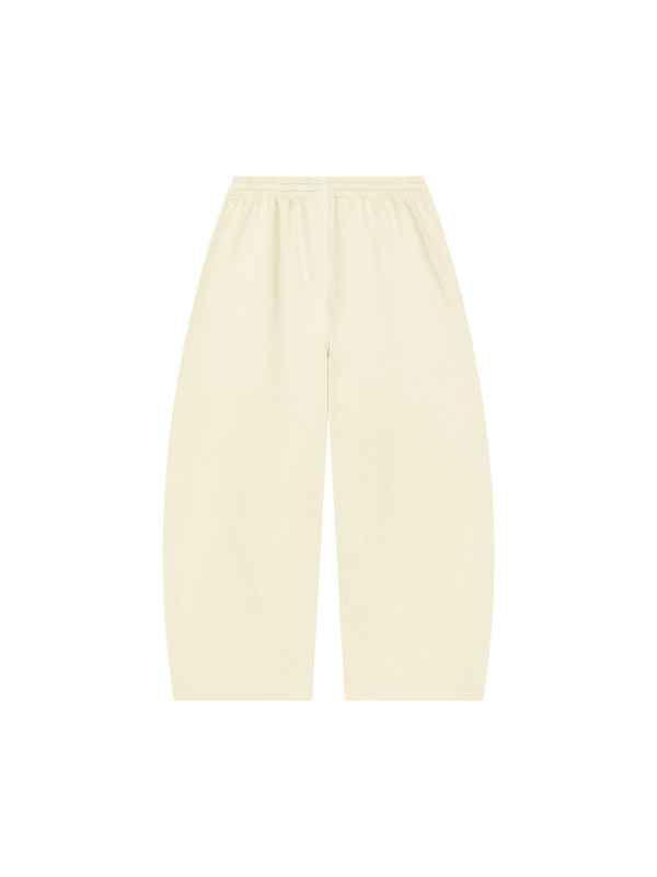 Unisex Waffle Barrel Leg Pants