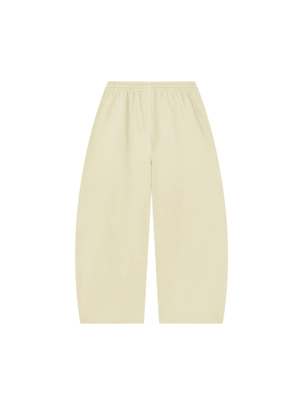 Unisex Waffle Barrel Leg Pants