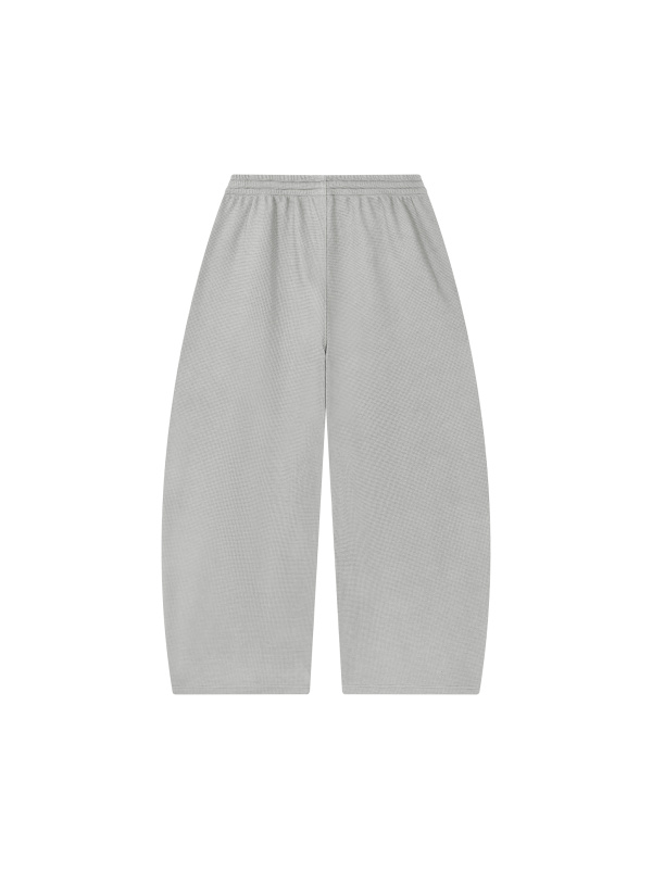 Unisex Waffle Barrel Leg Pants