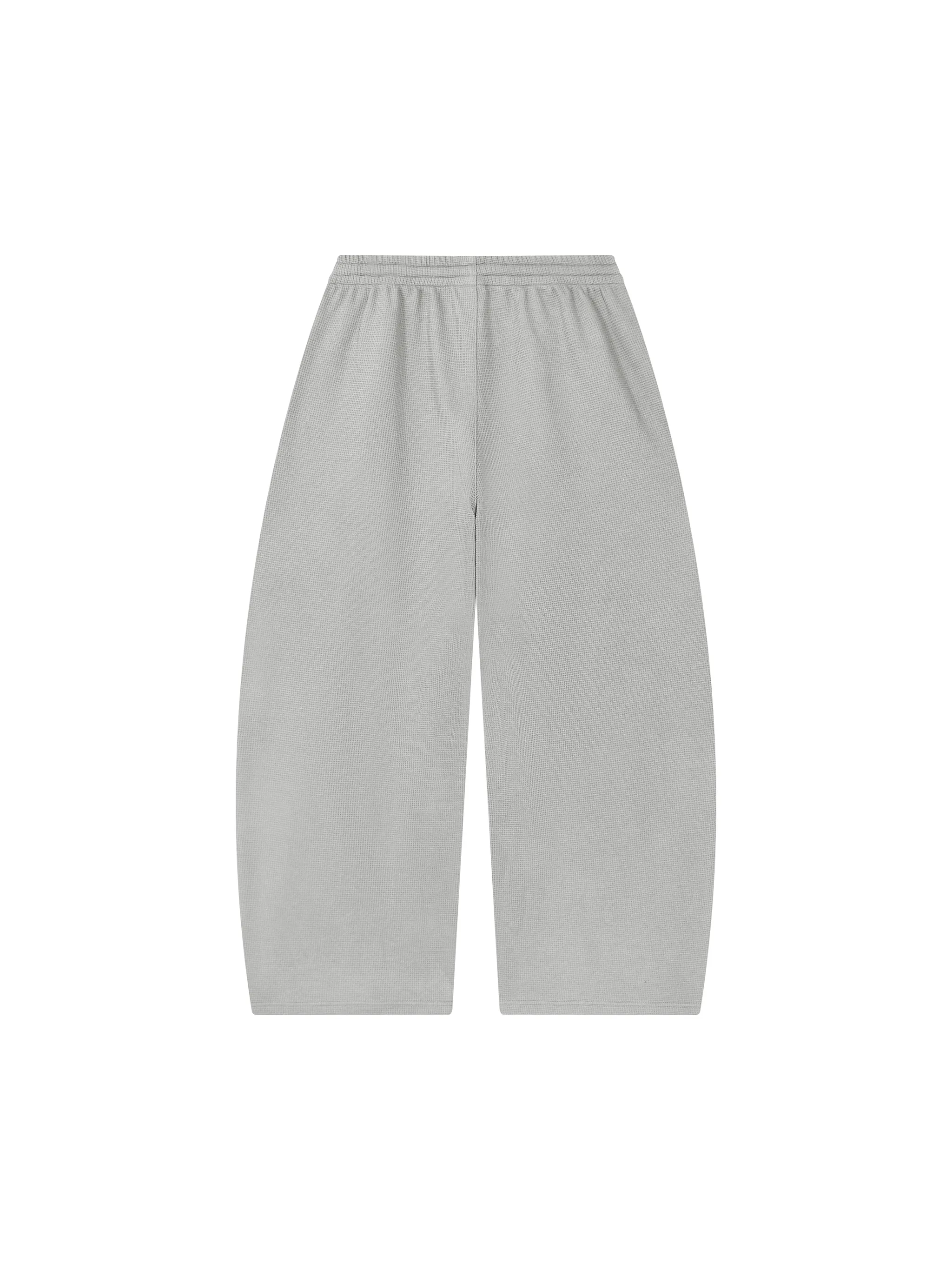 Unisex Waffle Barrel Leg Pants