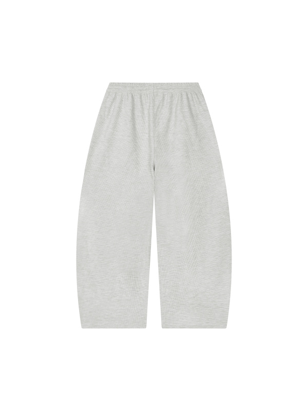Unisex Waffle Barrel Leg Pants