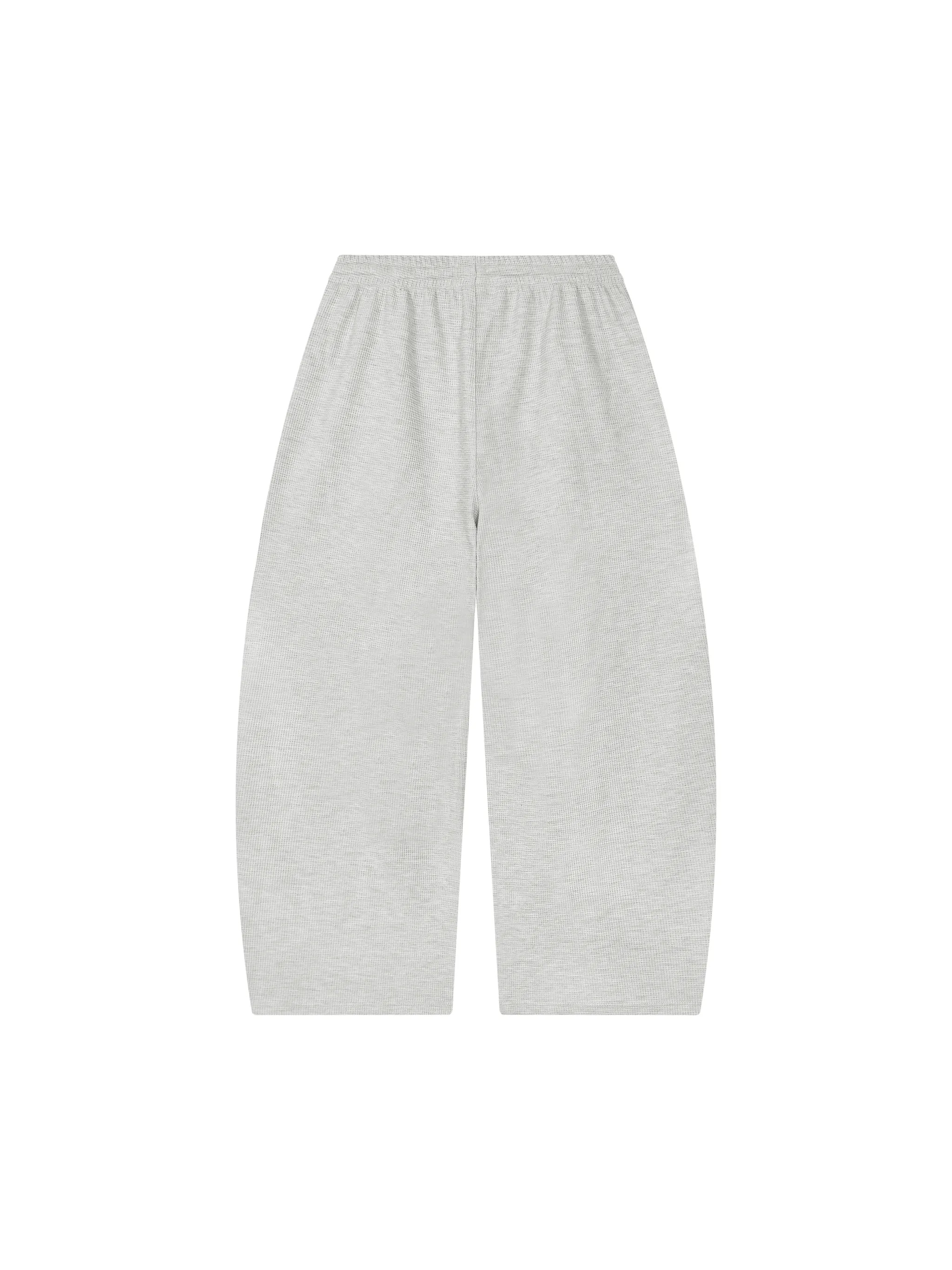Unisex Waffle Barrel Leg Pants
