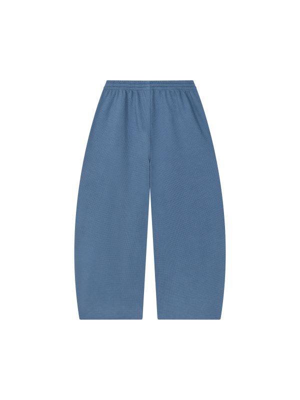 Unisex Waffle Barrel Leg Pants