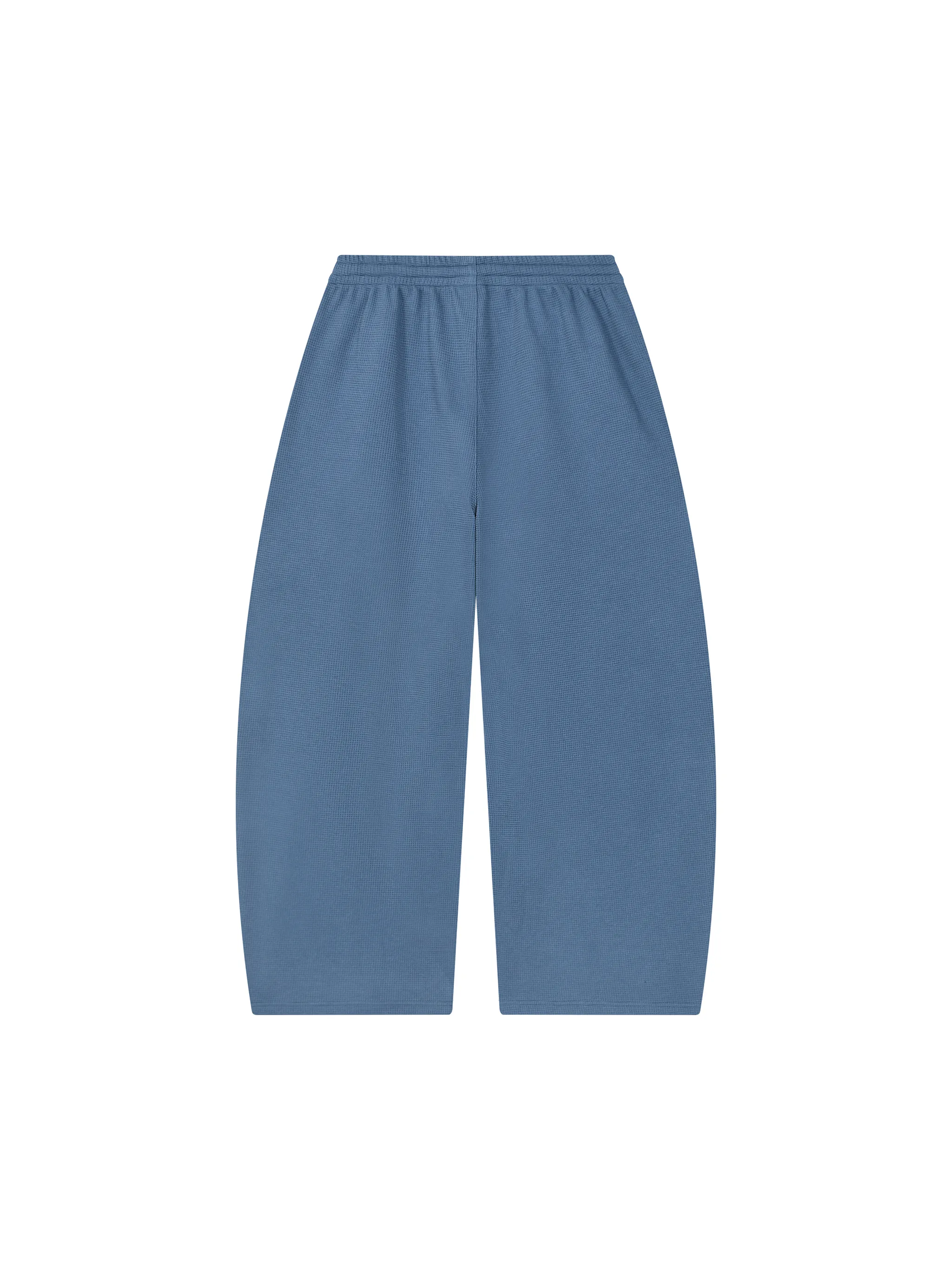 Unisex Waffle Barrel Leg Pants