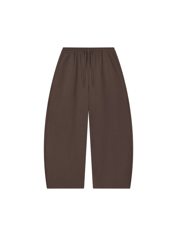Unisex Waffle Barrel Leg Pants