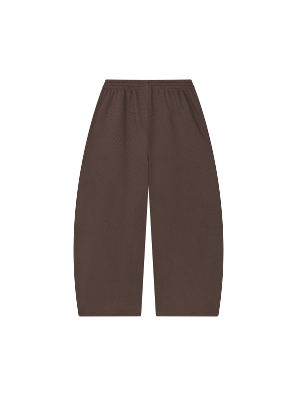 Unisex Waffle Barrel Leg Pants