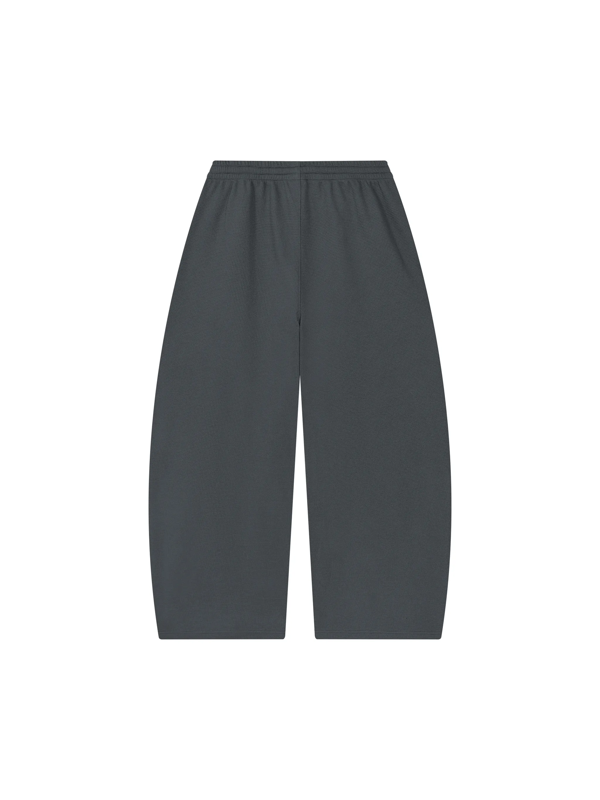 Unisex Waffle Barrel Leg Pants