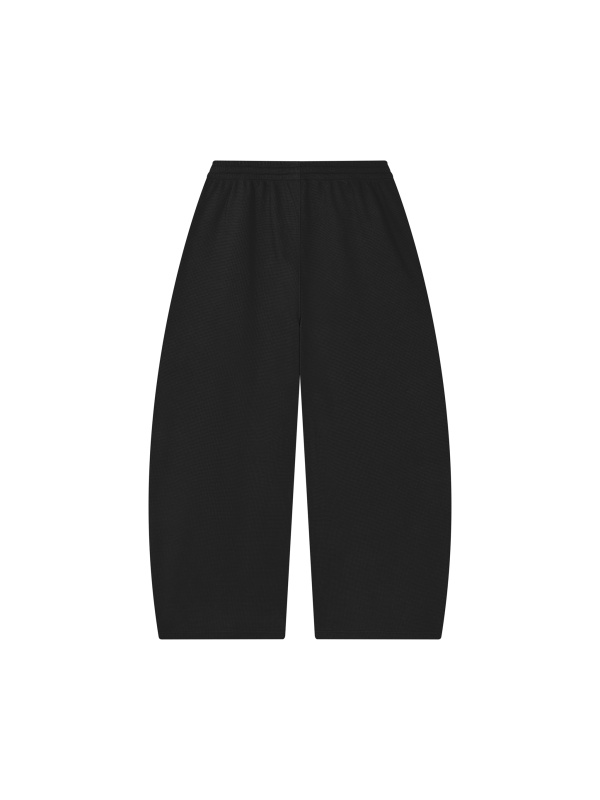 Unisex Waffle Barrel Leg Pants