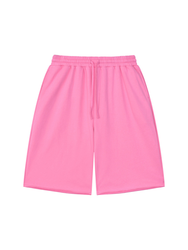 Unisex Loose Raw Edge Shorts
