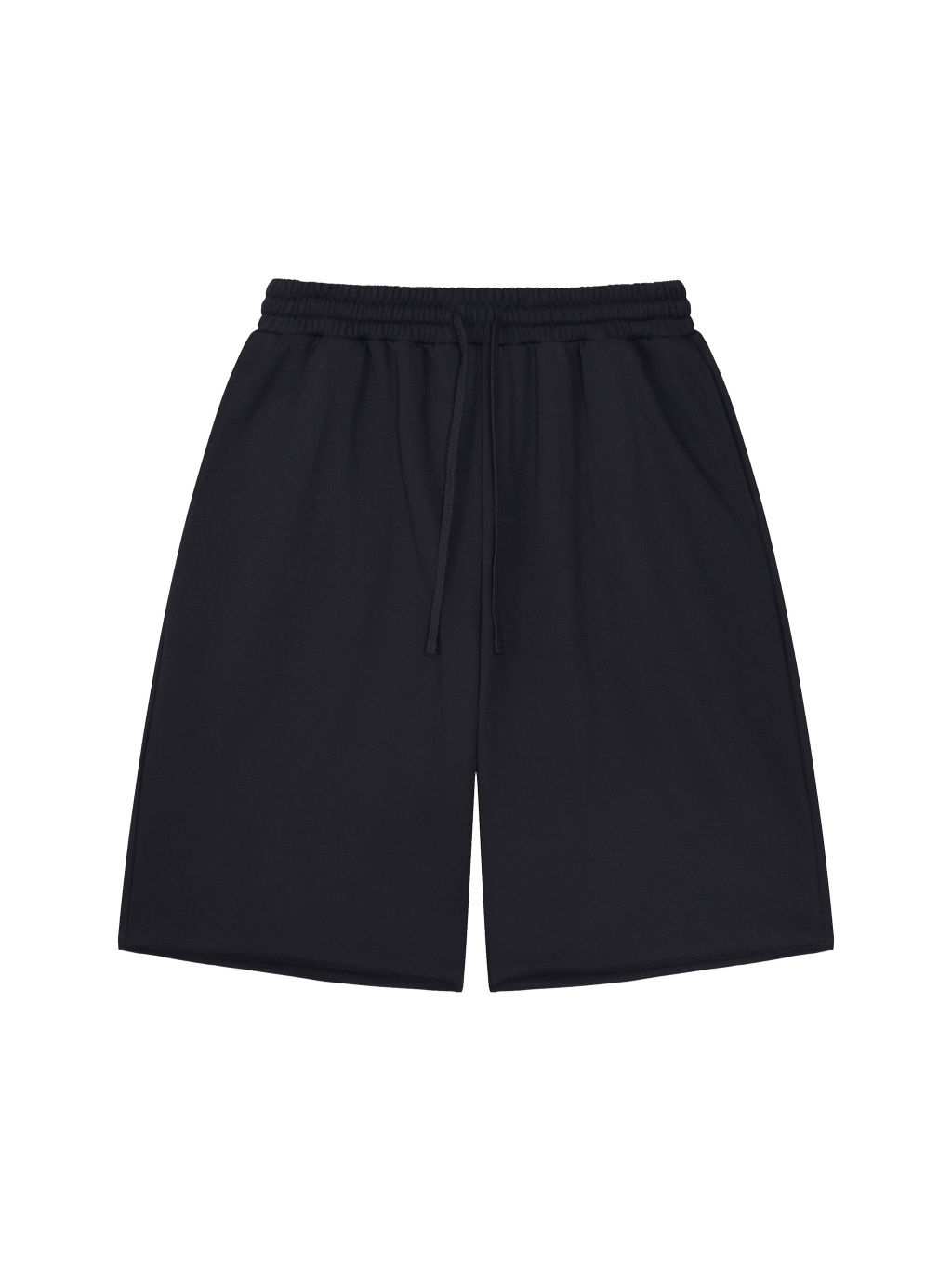 Unisex Loose Raw Edge Shorts