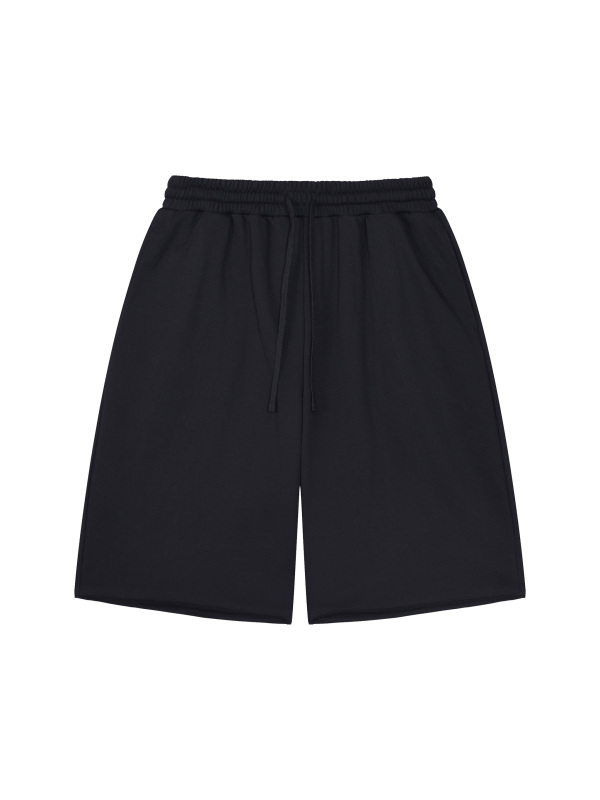 Unisex Loose Raw Edge Shorts
