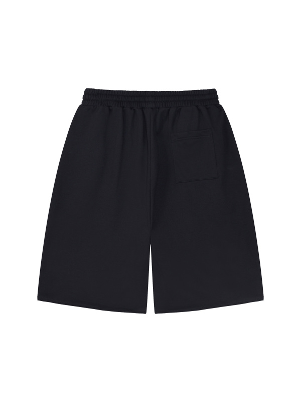 Unisex Loose Raw Edge Shorts