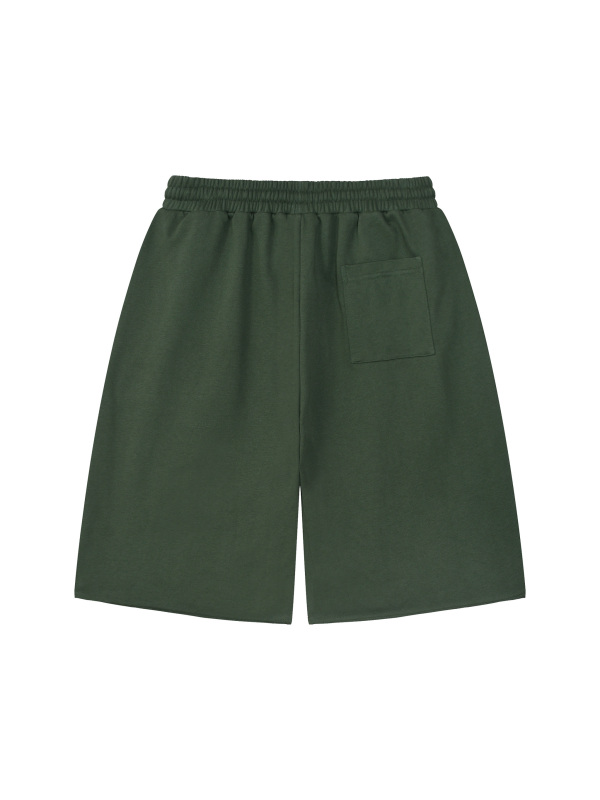 Unisex Loose Raw Edge Shorts