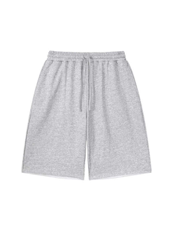 Unisex Loose Raw Edge Shorts